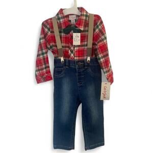 🧸Cat and Jack 12 Months Holiday Outfit NWT